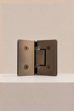 XO 135° Glass Hinge, Antique Brass — back