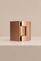 XO 135° Glass Hinge, Brushed Copper