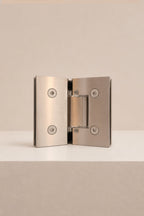 XO 135° Glass Hinge, Brushed Nickel — back
