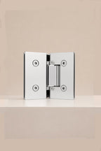 XO 135° Glass Hinge, Polished Chrome — back