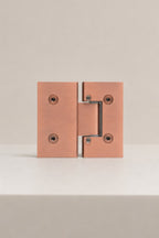 XO 180° Glass-to-Glass Hinge, Antique Bronze — back
