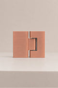 XO 180° Glass-to-Glass Hinge, Antique Bronze