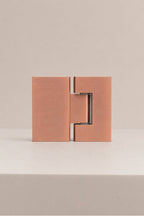 XO 180° Glass-to-Glass Hinge, Antique Bronze