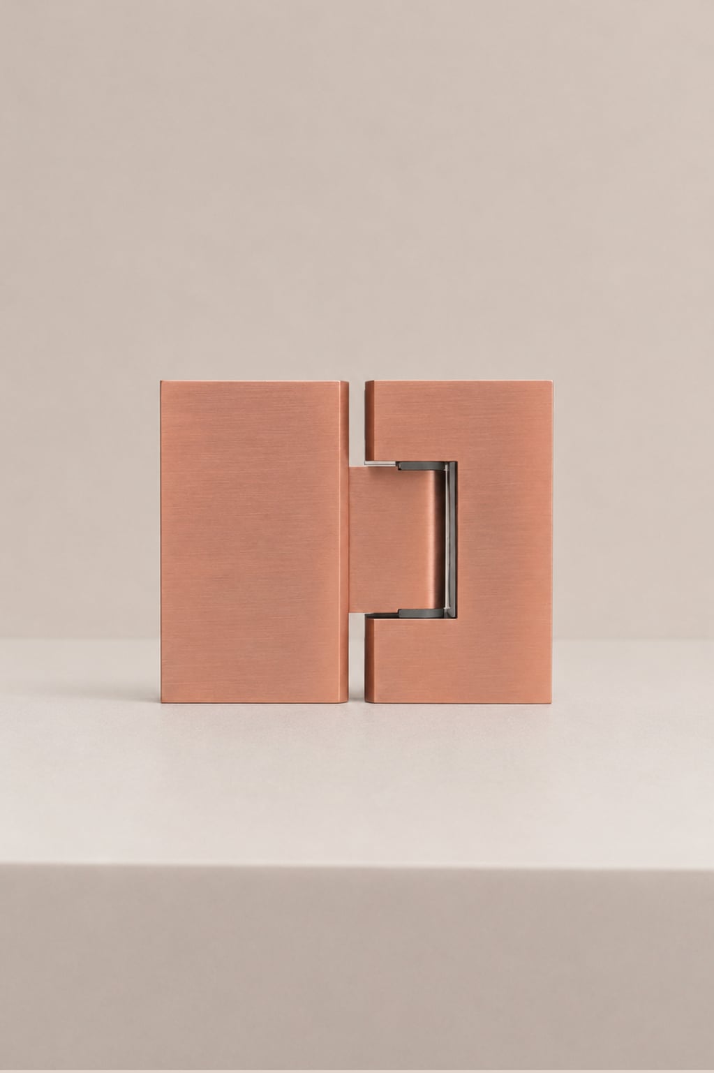 XO 180° Glass-to-Glass Hinge, Antique Bronze