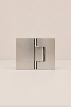 XO 180° Glass-to-Glass Hinge, Brushed Nickel