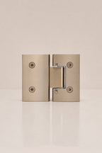 XO 180° Glass-to-Glass Hinge, Champagne — back