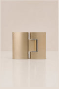 XO 180° Glass-to-Glass Hinge, Champagne