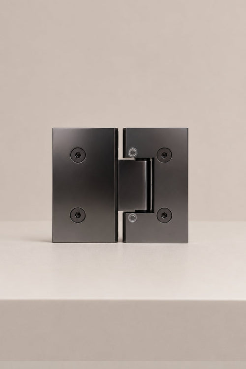 XO 180° Glass-to-Glass Hinge, Gunmetal — back