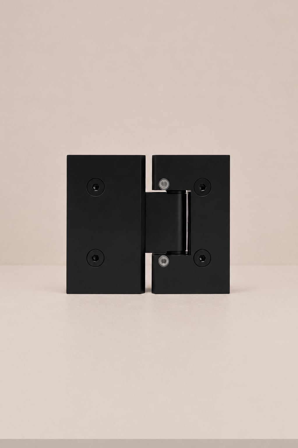 XO 180° Glass-to-Glass Hinge, Matt Black — back