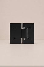 XO 180° Glass-to-Glass Hinge, Matt Black — back