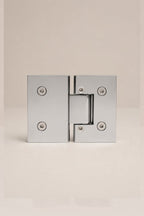 XO 180° Glass-to-Glass Hinge, Polished Chrome — back