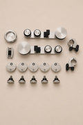 XO Barn Door Kit, Brushed Nickel