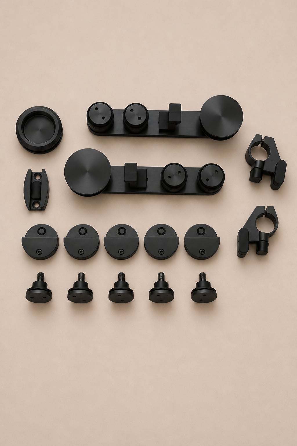 XO Barn Door Kit, Matt Black