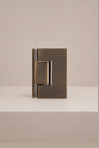 XO Glass-to-Wall Hinge, Antique Brass