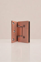 XO Glass-to-Wall Hinge, Antique Bronze — back
