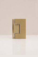 XO Glass-to-Wall Hinge, Brushed Brass
