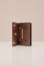 XO Glass-to-Wall Hinge, Brushed Copper — back
