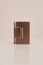 XO Glass-to-Wall Hinge, Brushed Copper