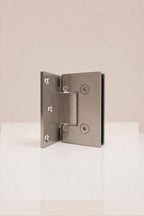 XO Glass-to-Wall Hinge, Brushed Nickel — back