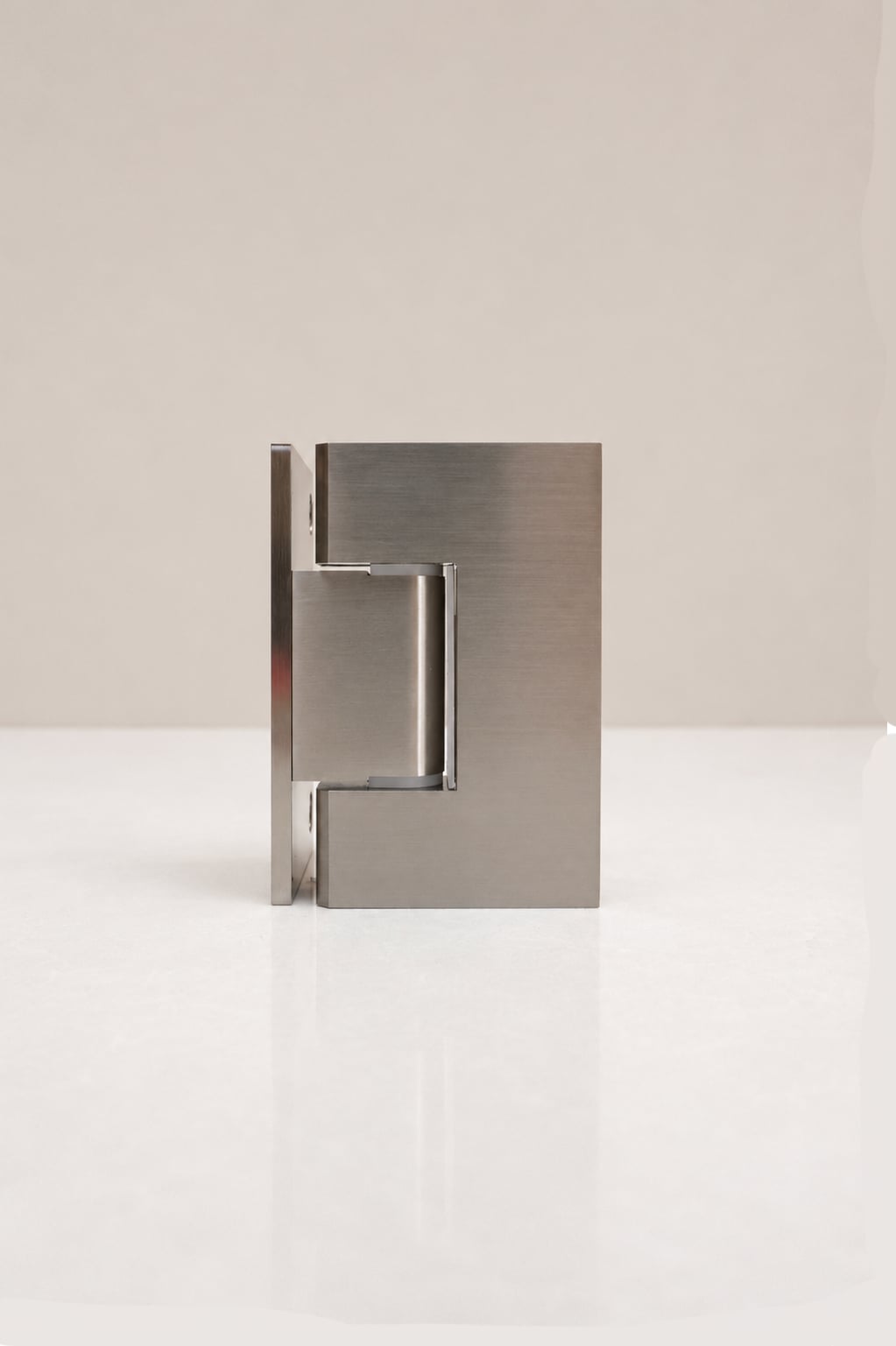 XO Glass-to-Wall Hinge, Brushed Nickel