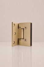 XO Glass-to-Wall Hinge, Champagne — back