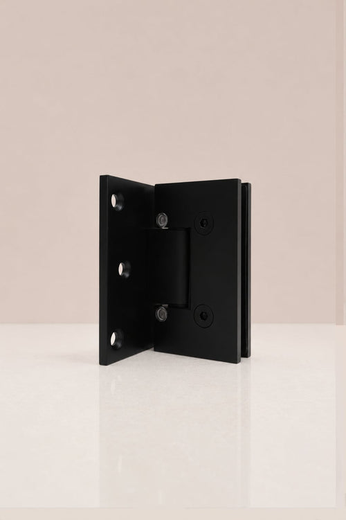 XO Glass-to-Wall Hinge, Matt Black — back