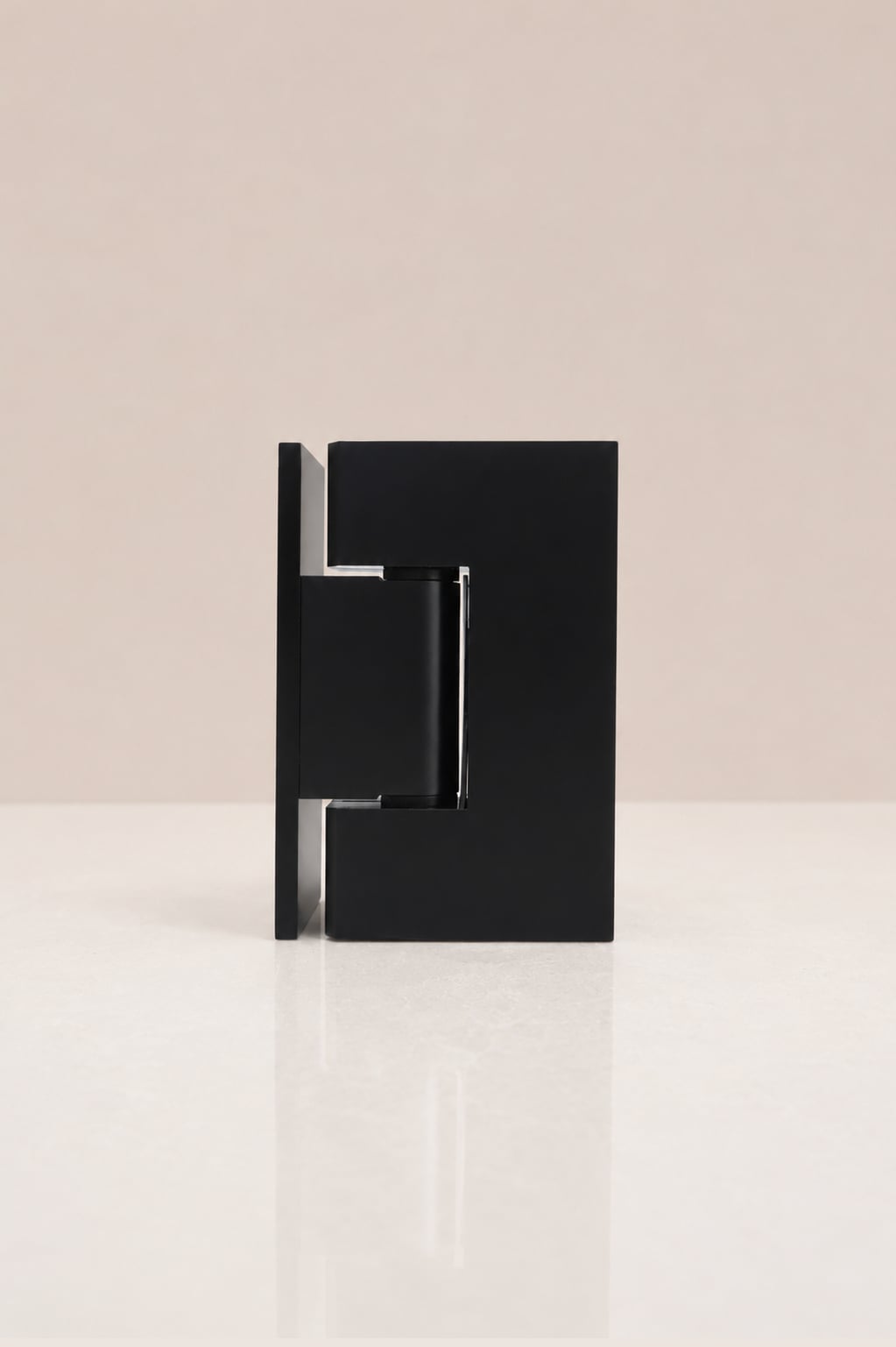 XO Glass-to-Wall Hinge, Matt Black