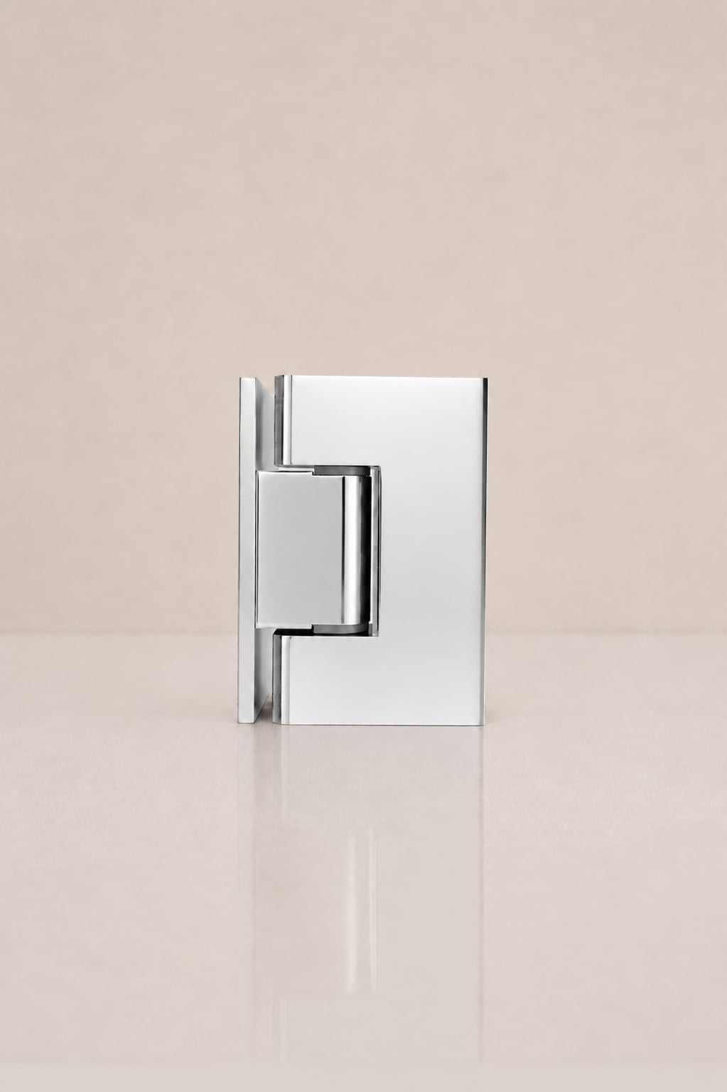 XO Glass-to-Wall Hinge, Polished Chrome