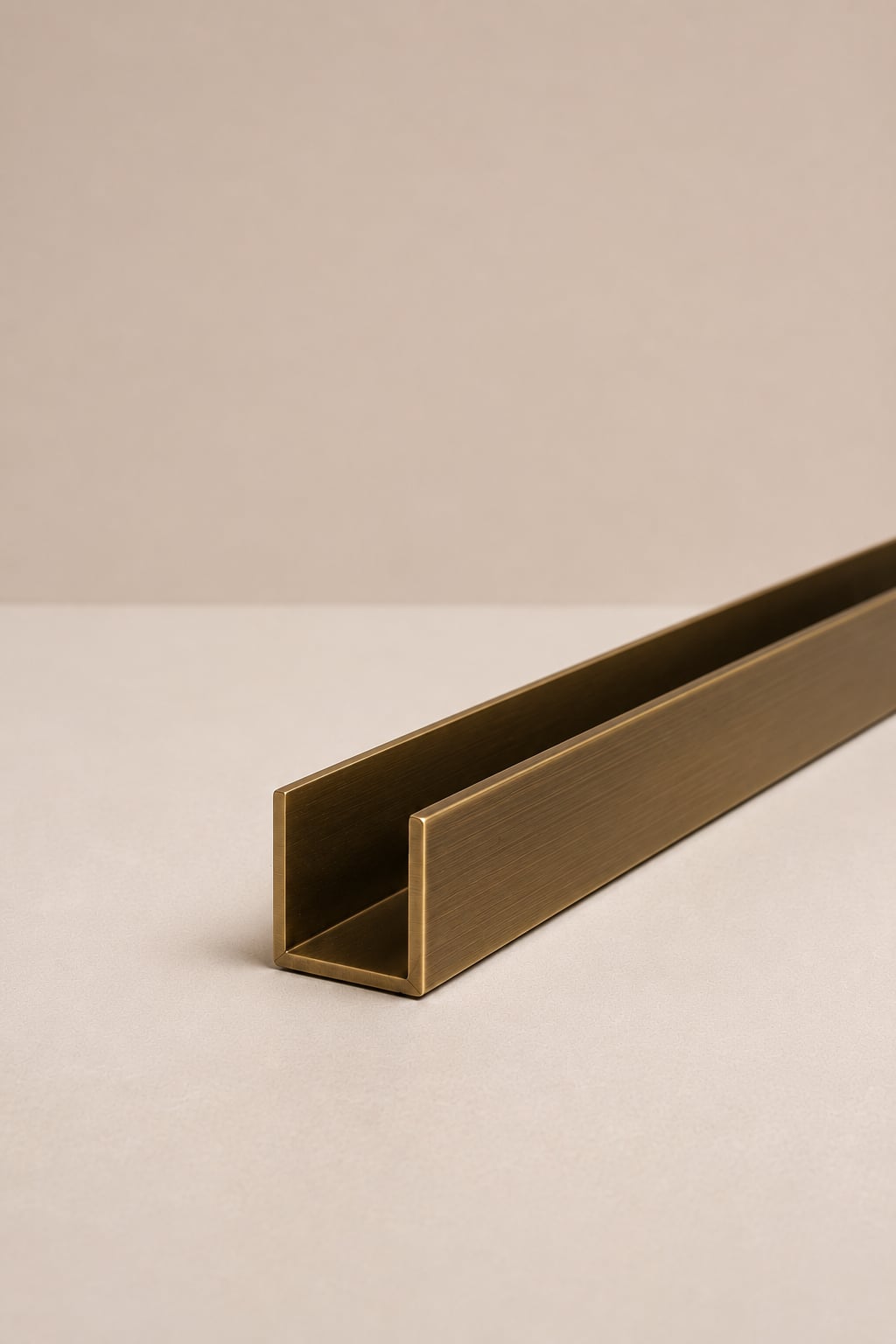 XO Wall Channel, Antique Brass
