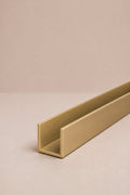 XO Wall Channel, Brushed Brass